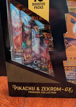 Pokemon Pikachu & Zekrom-GX Premium Collection Booster Box 10 Packs 2021 English - Image 3
