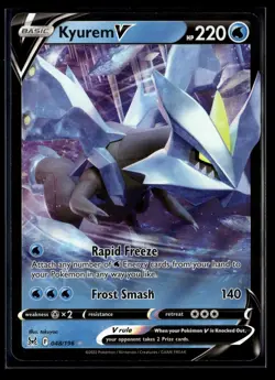 Kyurem V 048/196 Holo V Rare Lost Origin Pokemon NM/M - Image 1