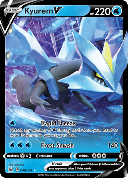 Kyurem V 048/196 Holo V Rare Lost Origin Pokemon NM/M - Image 4