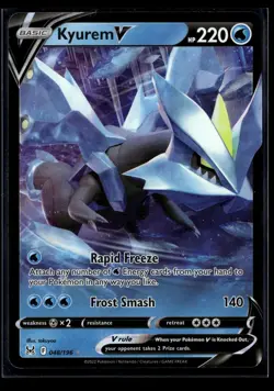 Kyurem V 048/196 Holo V Rare Lost Origin Pokemon NM/M - Image 1