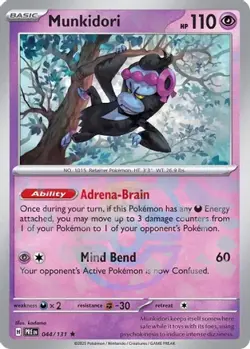 Munkidori (Master Ball Pattern) 044/131 R Prismatic Evolutions NM/M Pokemon - Image 4