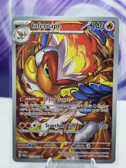 Pokemon TCG Infernape Illustration Rare Twilight Masquerade 173/167 NM - Image 1