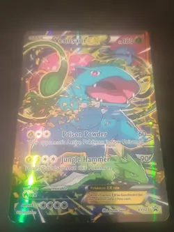 Pokemon Venusaur EX Black Star Promo Full Art Holo Card XY123 MP+ Condition - Image 1