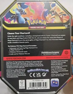 Pokemon TCG Mega Charizard X And Y ex Tins Lot Of 2 - Image 3
