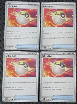 4x Ultra Ball 131/132 Mega Evolution Pokemon Playset X4 NM - Image 1