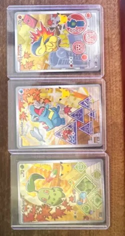 Pokemon First Partner Series 2 - Johto Starter Set Chikorita Cyndaquil Totodile - Image 1