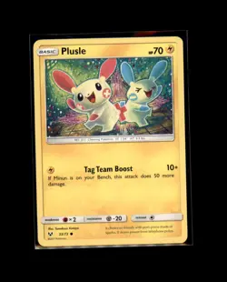 Plusle 33/73 Common Shining Legends Pokemon Lightly Played Tomokazu Komiya - Image 1