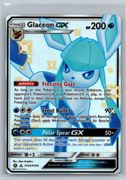 Pokemon Glaceon GX SV55/SV94 Hidden Fates Shiny Vault NM - Image 1