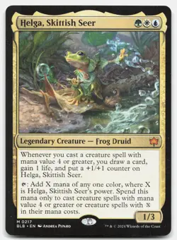 Helga, Skittish Seer - NM Near Mint - BLB Bloomburrow # 217 - MTG Magic - Image 1