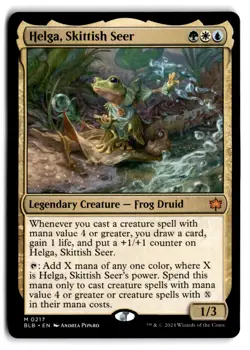 Helga, Skittish Seer - NM Near Mint - BLB Bloomburrow # 217 - MTG Magic - Image 1