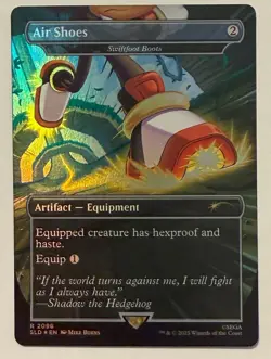 Air Shoes (Swiftfoot Boots) Rainbow Foil - Secret Lair MTG - Image 1