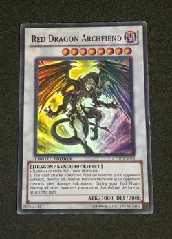Yugioh Red Dragon Archfiend CT07-EN025 Super Rare Limited Light Play - Image 1