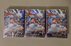 One Piece ST26 Factory Sealed Starter Decks Lot of 3 Purple Monkey.D.Luffy - Image 1