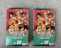 Bandai One Piece Card Game ST-30 Starter Deck EX Luffy & Ace x2 English - Image 1