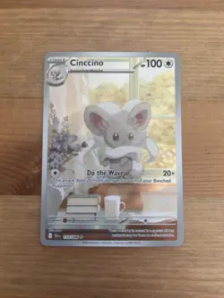 Pokemon TCG Black Bolt Cinccino Illustration Rare Card 153/086 NM/M - Image 1