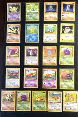 Pokemon Vintage 1st edition lot non holos (51 total cards) varied conditions - Image 3