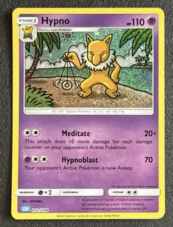 🔮 Hypno 012/034 NM Trading Card Game Classic Holo Pokemon - Image 1