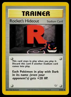 Pokemon Card - Rocket's Hideout Neo Revelation 63/64 Uncommon - Image 1