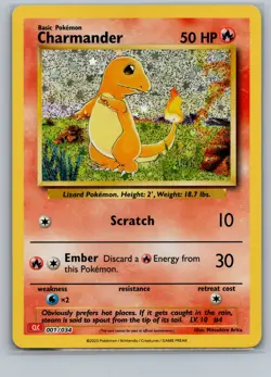 Charmander Holo Trading Card Game Classic 001/034 2023 NM - Image 1
