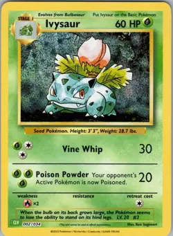 Ivysaur 002/034 Classic Collection Trading Card Game Classic NM - Image 1