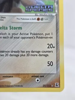 Sandslash (Delta Species) 27/113 Stamp Reverse Holo Excellent Copy Pokemon Card - Image 5
