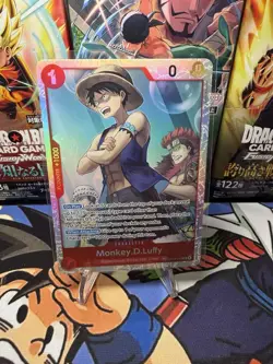Monkey.D.Luffy OP14-013 SR ONE PIECE Tcg Card Game NM Red - Image 1