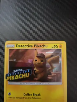 Detective Pikachu SM190 Movie Black Star Promo Holo Pokemon Card NM - Image 2
