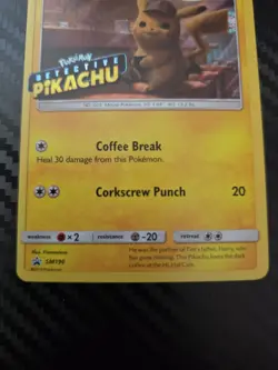 Detective Pikachu SM190 Movie Black Star Promo Holo Pokemon Card NM - Image 3