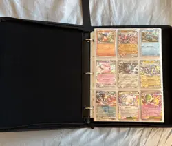 Three Ring 9 Pocket Zipper Binder With Pokemon card lot of 139 cards - Image 1