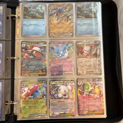 Three Ring 9 Pocket Zipper Binder With Pokemon card lot of 139 cards - Image 3