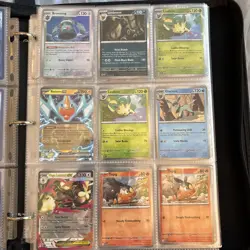 Three Ring 9 Pocket Zipper Binder With Pokemon card lot of 139 cards - Image 4