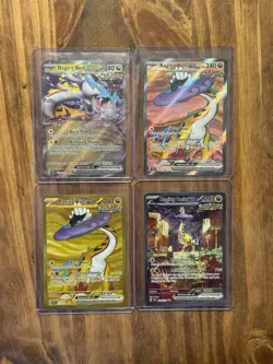 Lot Of 4 Pokemon Cards Raging Bolt Ex Alt Art 208/162 218/162 196/162 - Image 1