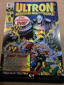 Ultron, Artificial Malevolence - Foil (Borderless) (401) Marvel Super Heroes Mtg - Image 1