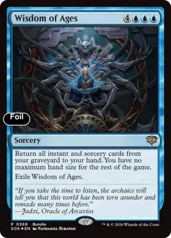 Wisdom of Ages [Unique and Miscellaneous Promos] NM Foil - Magic - Image 1