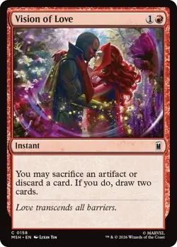 x4 Vision of Love - Foil C MTG Marvel Super Heroes M/NM, English - Image 1