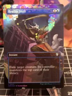 FOIL Reality Shift (Borderless) Commander Masters NM - Image 1