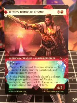 FOIL Alexios, Deimos of Kosmos (Showcase) Universes Beyond: Assassin's Creed NM - Image 1