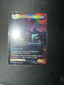 ~ King T'Challa (Borderless) (0346) ~ NM Foil ~ Marvel Super Heroes ~ MTG ~ - Image 2