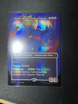 Captain Marvel, Earth’s Protector Borderless Foil Magic The Gathering Marvel 1x - Image 1