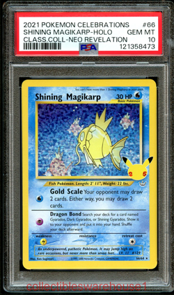Pokemon Celebrations Shining Magikarp 66 PSA 10 - Image 1