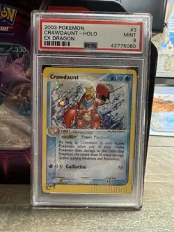 2003 Pokemon EX Dragon #13 Crawdaunt PSA 9 - Image 1