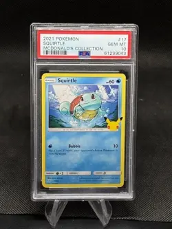 2021 POKEMON MCDONALD'S COLLECTION #17 SQUIRTLE PSA 10 - Image 1