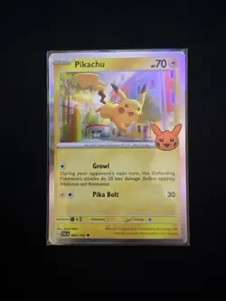 2023 Halloween Holo Promo Trick Or Trade Pokemon Pikachu 062/193 - Image 1