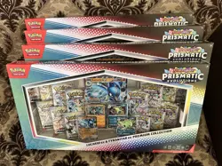 Pokemon Lucario Ex Tyranitar Ex Premium Collection Prismatic Evolutions lot of 4 - Image 1