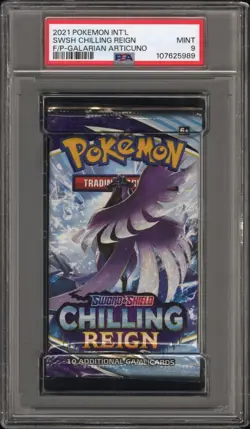 Pokemon Fusion Strike Gigantamax Gengar Art Authentic Sealed Booster Pack PSA 9 - Image 2