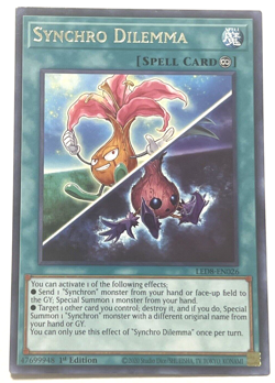 YuGiOh! - Synchro Dilemma - LED8-EN026 - 1st Edition - Rare - Image 1