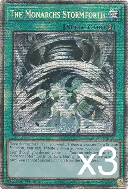 3X Yugioh The Monarchs Stormforth MP25-EN024 Starlight Rare 1st Edition NM - Image 1