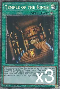 3X Yugioh Temple of the Kings MP25-EN017 Starlight Rare 1st Edition NM - Image 1