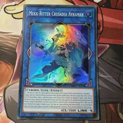 Yugioh! Mekk-Ritter Crusadia Avramax Super Rare - RA01-DE044 1. Auflage -Deutsch - Image 1