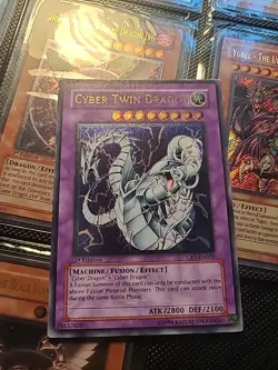 YUGIOH! Cyber Twin Dragon CRV-EN035 Ultimate Rare 1st Edition - Image 1
